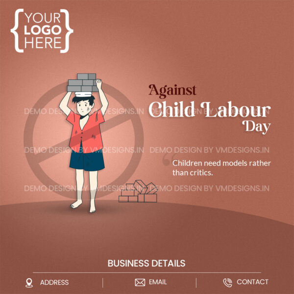 Against Child Labour Day Labour Child