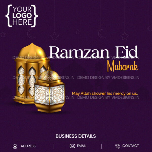 Ramzan Eid Lamps and Masjid