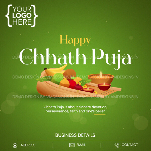 Chhath Puja With Fruite Prasad and Dia1