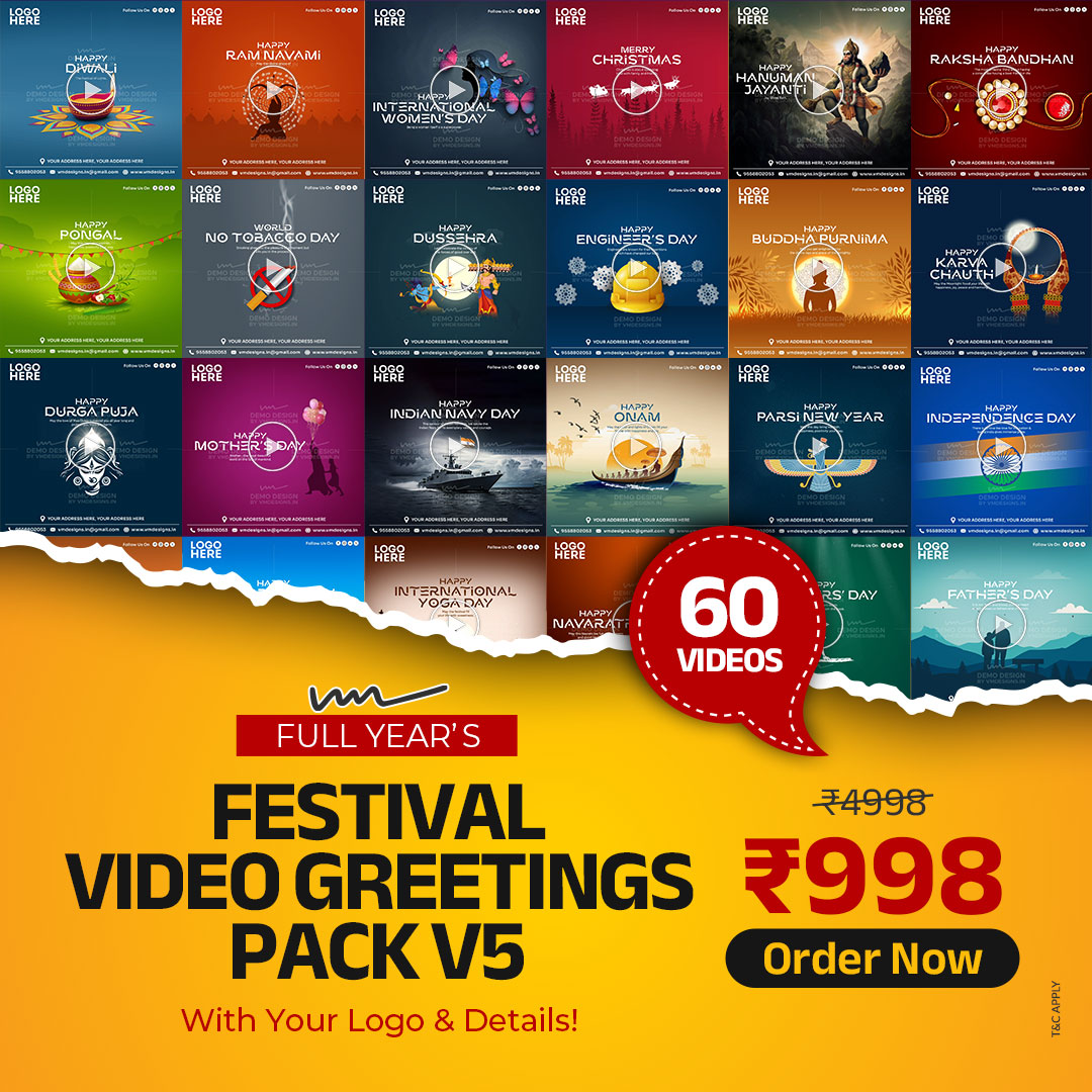 Festival Video Greetings Pack V5